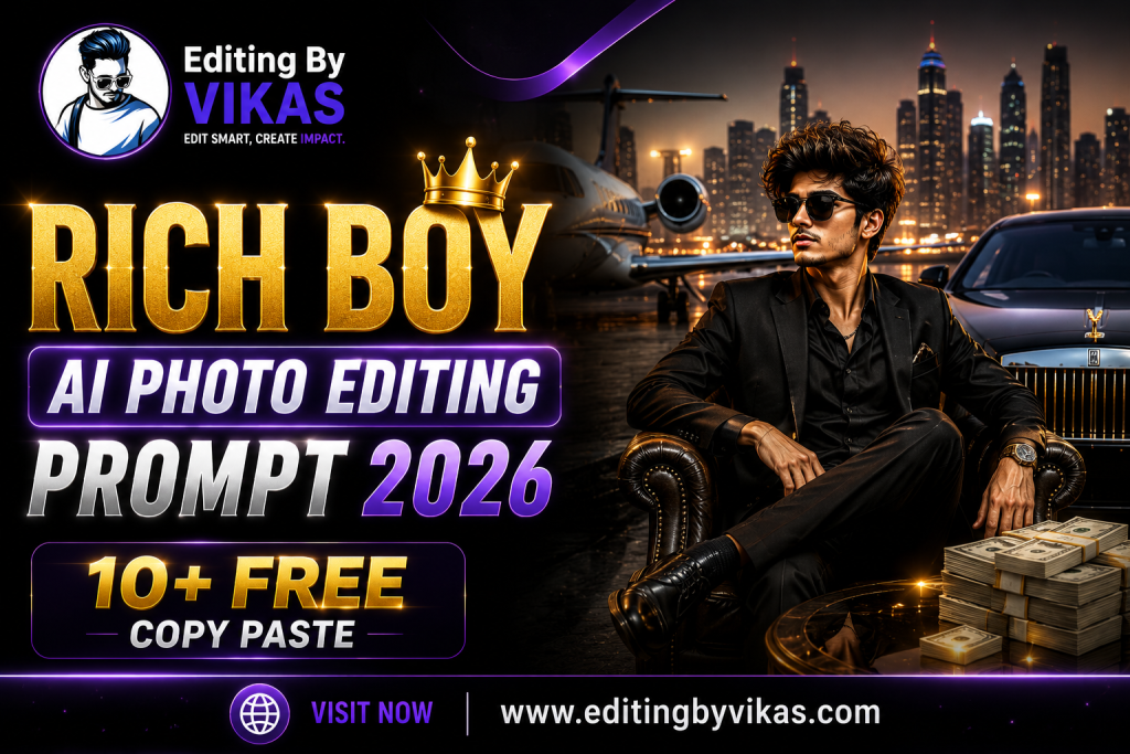 Rich Boy AI Photo Editing Prompt 2026 (10+ Free Copy Paste)