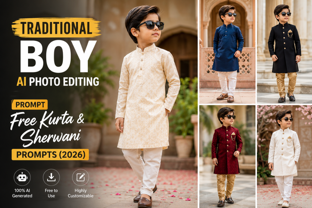 Traditional Boy AI Photo Editing Prompt