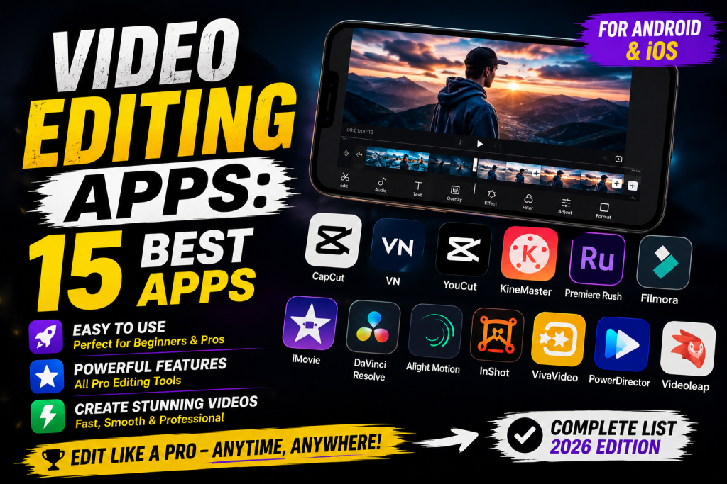 Video Editing Apps 15 Best Free Apps for Android, iPhone, and PC in 2026