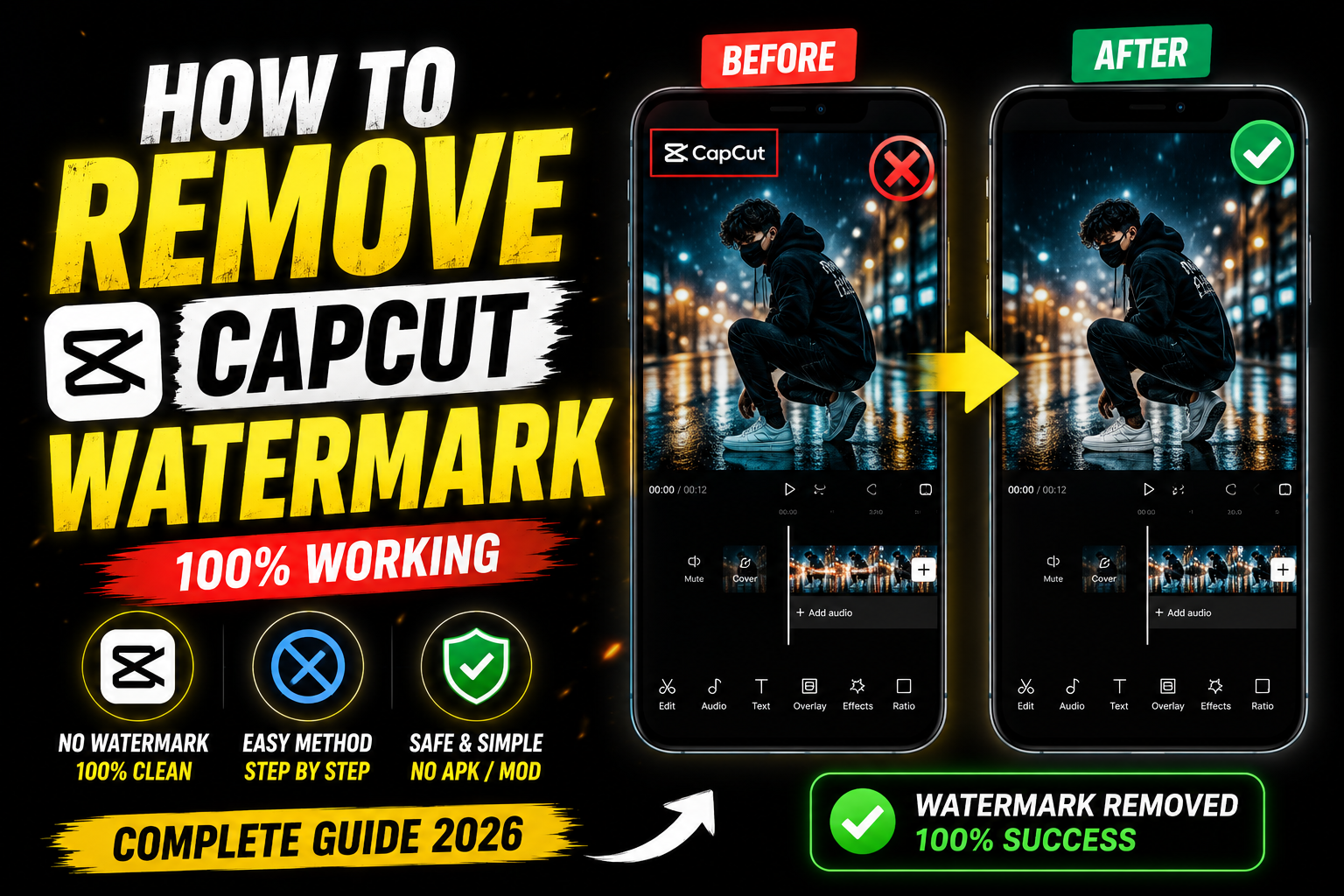 How to Remove CapCut Watermark 2026 (Easy Free Guide)