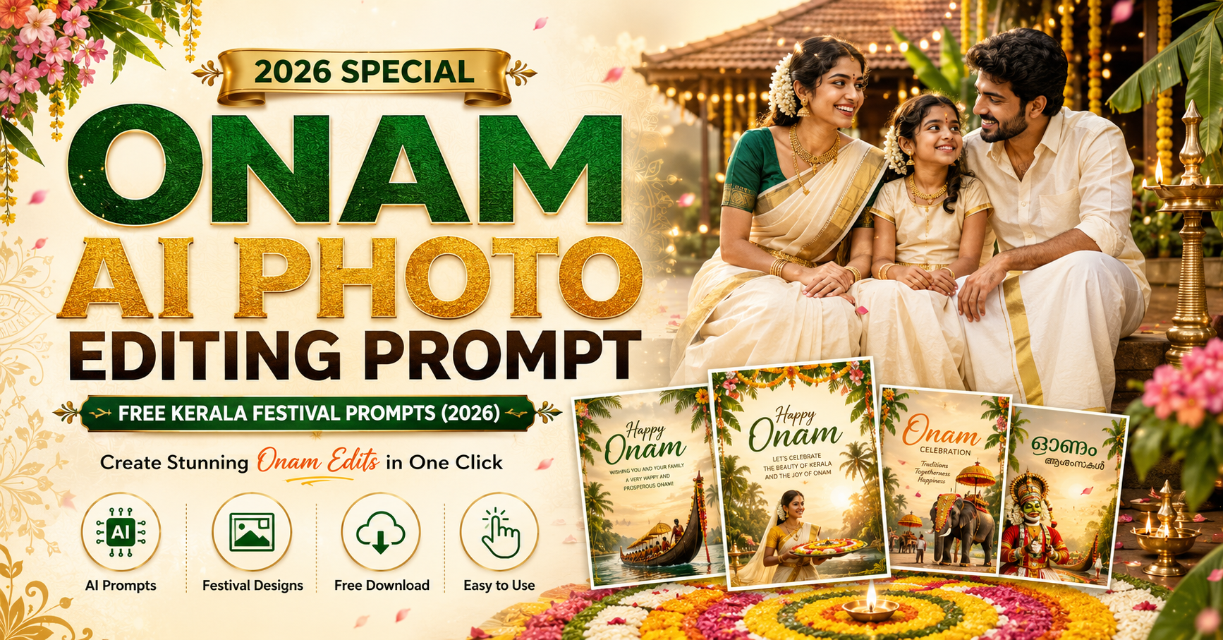 Onam AI Photo Editing Prompt