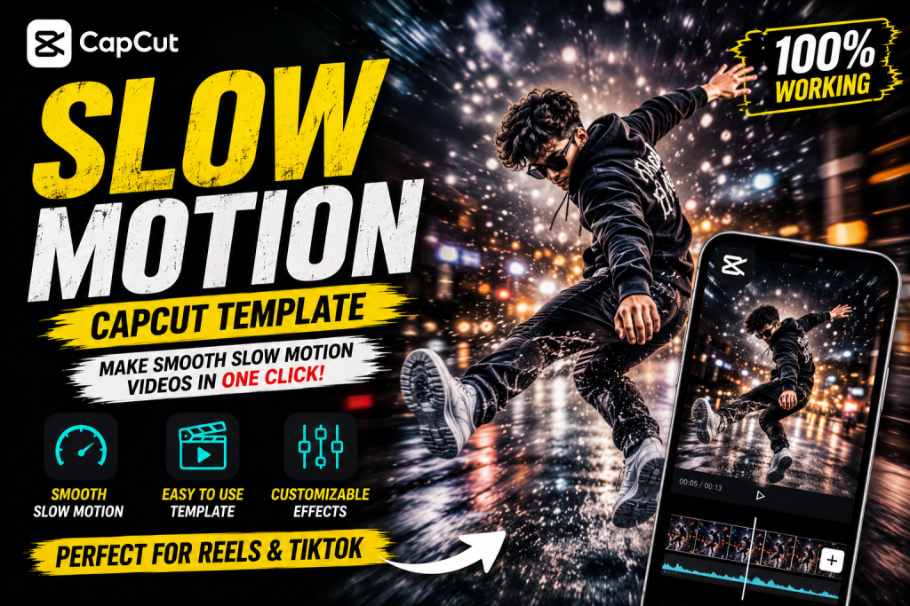 Slow Motion CapCut Template 2026 (Free Link and Tutorial)