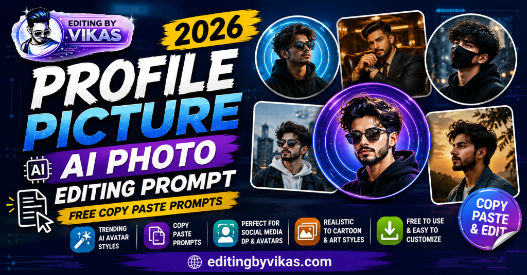 Profile Picture AI Photo Editing Prompt 2026 Free Copy Paste Prompts